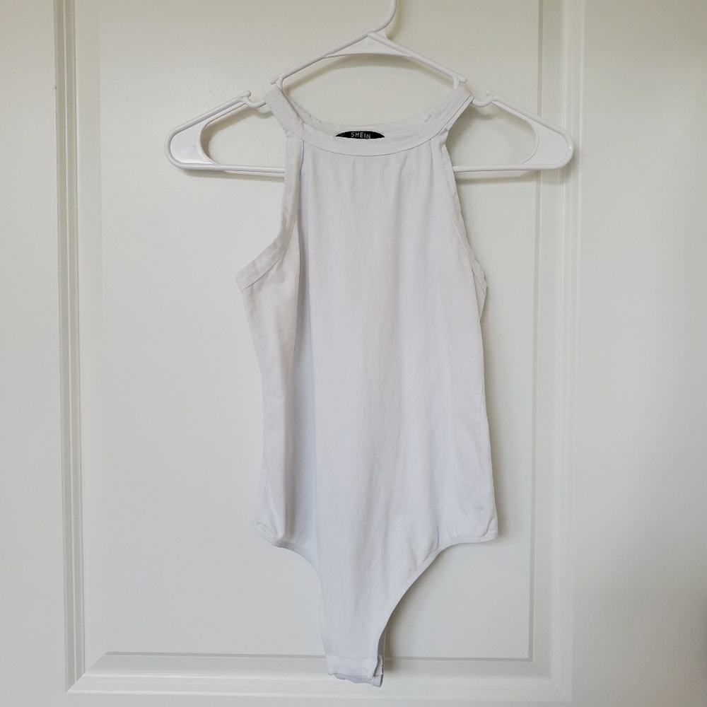 SHEIN White Tank Top Bodysuit